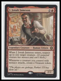 MTG J. Jonah Jameson Regular Rare - Spider-Man Universes Beyond 2025 - Image 1