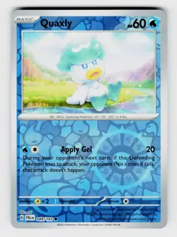 MTG, SV02: Paldea Evolved, Quaxly -, reverseHolo, No.049/193, Common Water - Image 1