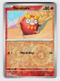 MTG, SV: Black Bolt, Darumaka, reverseHolo, No.013/086, Common Fire - Image 1