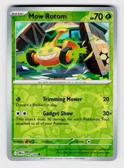 MTG, SV10: Destined Rivals, Mow Rotom, reverseHolo, No.009/182, Common Grass - Image 1