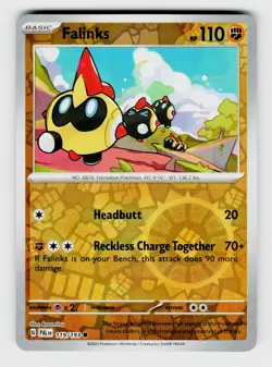 MTG, SV02: Paldea Evolved, Falinks, reverseHolo, No.119/193, Common Fighting - Image 1