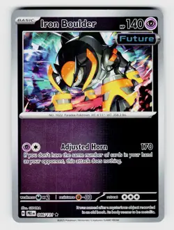 MTG, SV: Prismatic Evolutions, Iron Boulder, reverseHolo, No.046/131, Rare Psych - Image 1