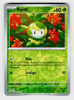 MTG, SV: Black Bolt, Petilil, reverseHolo, No.006/086, Common Grass - Image 1