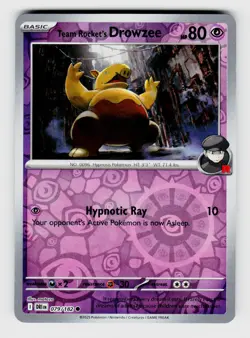 MTG, SV10: Destined Rivals, Team Rocket's Drowzee, reverseHolo, No.079/182, Comm - Image 1