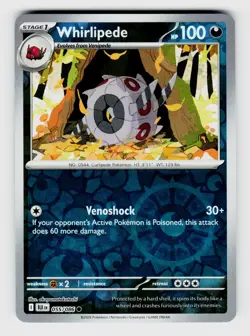 MTG, SV: Black Bolt, Whirlipede, reverseHolo, No.055/086, Common Darkness - Image 1