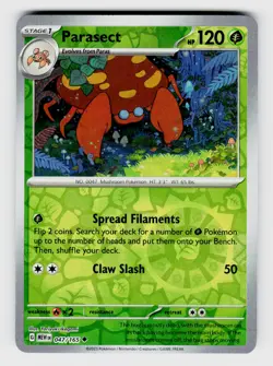 MTG, SV: Scarlet & Violet 151, Parasect, reverseHolo, No.047/165, Uncommon Grass - Image 1