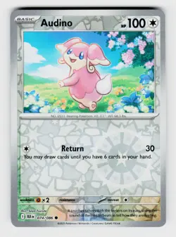 MTG, SV: Black Bolt, Audino, reverseHolo, No.074/086, Common Colorless - Image 1