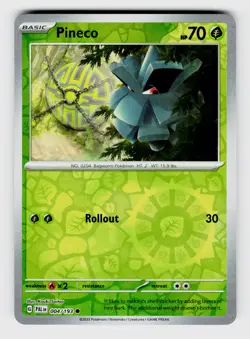 MTG, SV02: Paldea Evolved, Pineco, reverseHolo, No.004/193, Common Grass - Image 1