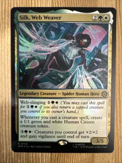 MTG - Silk, Web Weaver - SPM 145 - FOIL - NM - Image 1