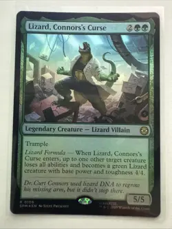 MTG Lizard, Connors's Curse 0106 Foil Marvel’s Spider-Man NM SPM - Image 1