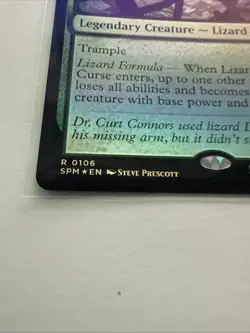 MTG Lizard, Connors's Curse 0106 Foil Marvel’s Spider-Man NM SPM - Image 2