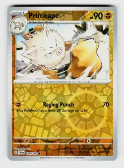 MTG, SV01: Scarlet & Violet Base Set, Primeape, reverseHolo, No.108/198, Common - Image 1