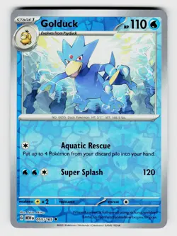 MTG, SV: Scarlet & Violet 151, Golduck, reverseHolo, No.055/165, Uncommon Water - Image 1