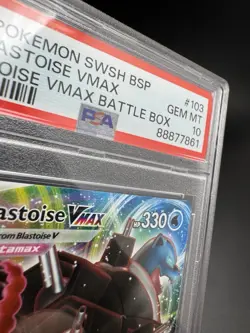 2021 POKEMON SWSH BLACK STAR PROMO #103 FA VMAX BLASTOISE PSA 10 - Image 5