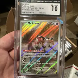 Pokemon TCG - Mr. Mime 179/165 Scarlet & Violet 151 English CGC Gem Mint 10 179 - Image 1
