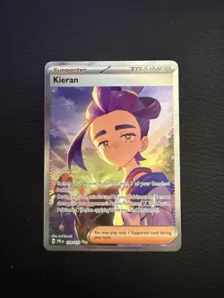 Pokemon 2025 Kieran 174/131 Prismatic Evolutions SIR - Image 1