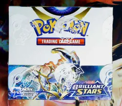 SWSH Brilliant Stars SEALED Booster Box (36 Packs of Pokemon Cards) - Image 1
