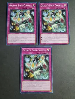 Okiku's Dish Count (X3) DOOD-EN080 Common Yugioh Doom of Dimensions - Image 1