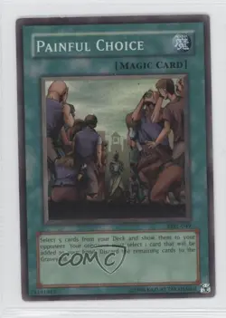 Painful Choice (Super Rare) Unlimited YuGiOh Magic Ruler Booster #MRL-049 READ - Image 1