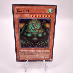 Yu-Gi-Oh! Kazejin MRD-026 Super Rare Holo Unlimited Yugioh NM TCG Card Near Mint - Image 1