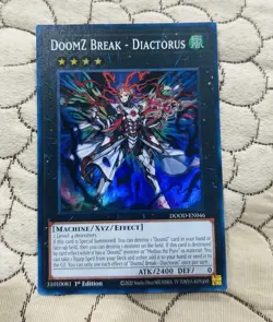 Doom-Z Break Diactorus DOOD-EN046 SR Doom of Dimensions NM 1st Ed Yugioh - Image 1