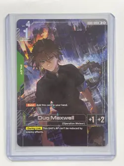 Gundam Card Game Duo Maxwell GD01-090 R+ Alt Art Foil Newtype Rising English - Image 1