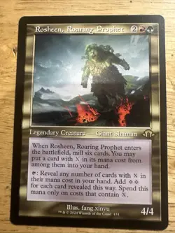 Rosheen, Roaring Prophet 434 Modern Horizons 3 RETRO FRAME Rare MTG Card NM - Image 1