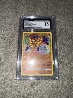 CGC 10 GEM MINT Zamazenta 2020 Vivid Voltage 102/185 Amazing Rare Pokemon Card - Image 2