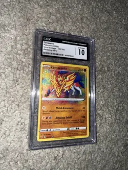 CGC 10 GEM MINT Zamazenta 2020 Vivid Voltage 102/185 Amazing Rare Pokemon Card - Image 3