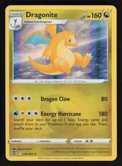 Pokemon SWSH12: Silver Tempest #131/195 Dragonite Holo Foil Card TCCCX - Image 1