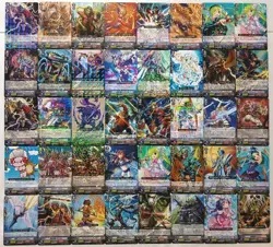 Lot of 40 Japanese Cardfight!! Vanguard Rare Card Set - Image 1