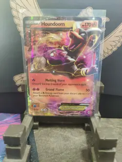 Pokemon TCG Houndoom EX Holo Ultra Rare Card 21/162 XY Breakthrough NM - Image 1