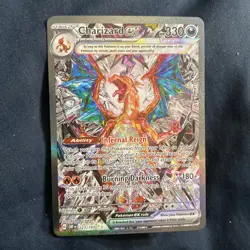 Pokemon TCG Sv03: Obsidian Flames Charizard EX Holo Card 223/197 - Image 1