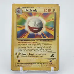 Electrode 21/102 Base Set WOTC Unlimited Rare - Pokemon Card - MP - Image 1