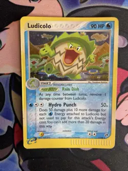 Pokemon TCG Ludicolo EX Sandstorm Holo Rare Card 7/100 MP - Image 1