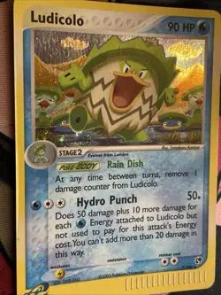 Pokemon TCG Ludicolo EX Sandstorm Holo Rare Card 7/100 MP - Image 4