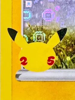 Pikachu - SWSH039 (Sequin Holo) 2020 General Mills 25th Anniversary Pokemon Card - Image 2