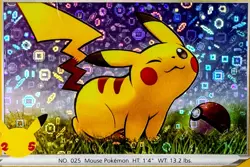 Pikachu - SWSH039 (Sequin Holo) 2020 General Mills 25th Anniversary Pokemon Card - Image 4