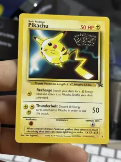Pikachu 4 1999 WB Movie Black Star Promo Rare WOTC Nintendo Pokemon Card - Image 3