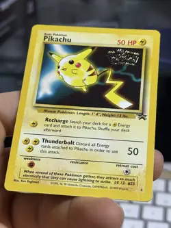 Pikachu 4 1999 WB Movie Black Star Promo Rare WOTC Nintendo Pokemon Card - Image 5