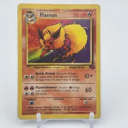 Flareon 19/64 - Jungle Unlimited - Non Holo Rare - WOTC - Pokemon Card - HP - Image 1