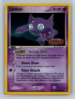 Pokemon Card - Sableye 22/108 - EX Power Keepers - Stamped - Holo - Image 1