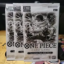 ONE PIECE Card Game 3x Tournament Pack 2025 Vol. 3 Sealed English - Image 1