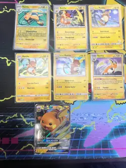 Raichu Pokemon Cards Holo/Reverse 12x LOT SV, SM Promo, GX, Classic Collection!! - Image 2