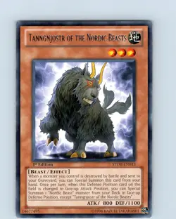 Yu-Gi-Oh Tanngnjostr Of The Nordic Beasts STOR-EN013 1st Edition Rare Card NM - Image 1