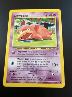 Slowpoke 73/111 Neo Genesis Unlimited 2000 Pokemon Card Common NM - Image 1