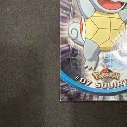 Topps Pokemon Card TV Series 2 Chrome Foil Blue Logo 1st Edition #07 Squirtle NM - Image 2