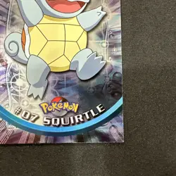 Topps Pokemon Card TV Series 2 Chrome Foil Blue Logo 1st Edition #07 Squirtle NM - Image 3