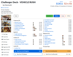 Challenger Deck Vehicle Rush Opened Sleeved Depala Skysovereign Heart Kiran - Image 2