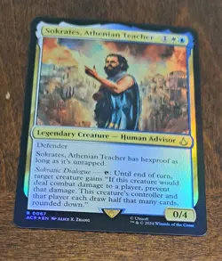 MTG Sokrates, Athenian Teacher Foil - Universes Beyond: Assassin's Creed 0067 R - Image 1